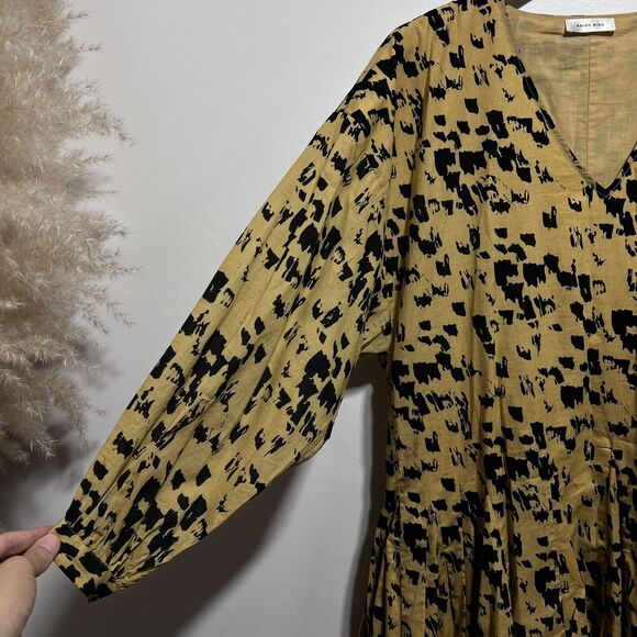 ANINE BING Peyton Flowy Oversized Dress in Painterly Leo Multi in Size XS NWOT - Picture 12 of 16